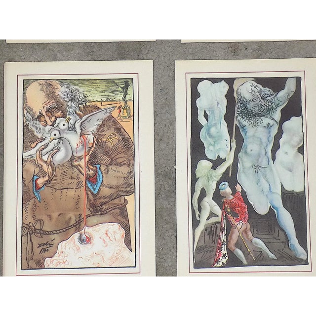 Printmaking Materials Authentic Vintage Mid 20th Century Salvador Dali Surrealist Lithographs - Set of 12 For Sale - Image 7 of 8