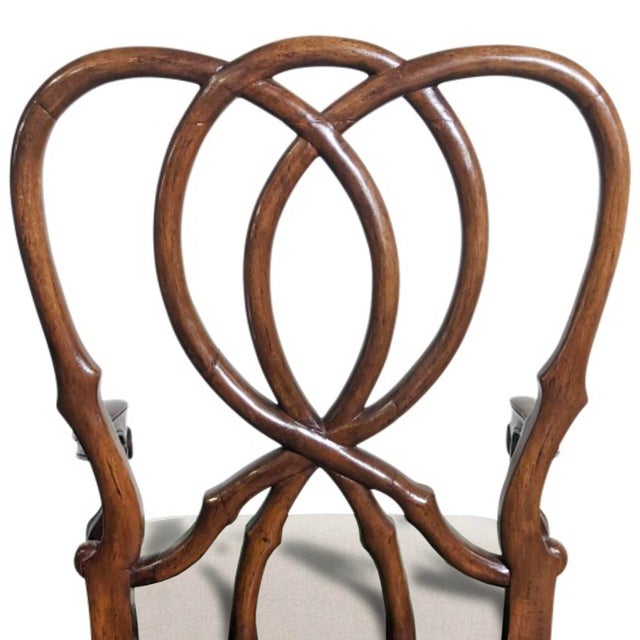 Pair of Rose Tarlow Georgina Ribbon Back Armchairs For Sale - Image 9 of 13