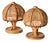 Table Lamps in Rattan and Vienna Straw by Louis Sognot, Italy, 1960s, Set of 2 For Sale