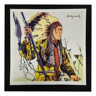 After Andy Warhol, Indians, 1980s, Numbered Limited Edition Lithograph For Sale