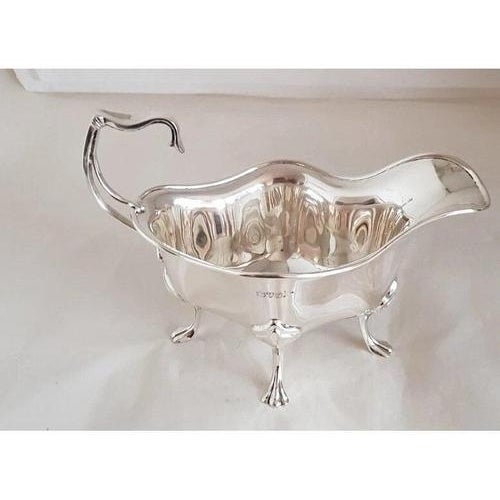 Antique Edwardian Sterling Silver Sauce Boat from Walker & Hall, 1907 For Sale - Image 18 of 18