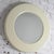 Modern Late 20th Century Modern Wall Mirror W/Round Off White Plastic Frame For Sale - Image 3 of 18