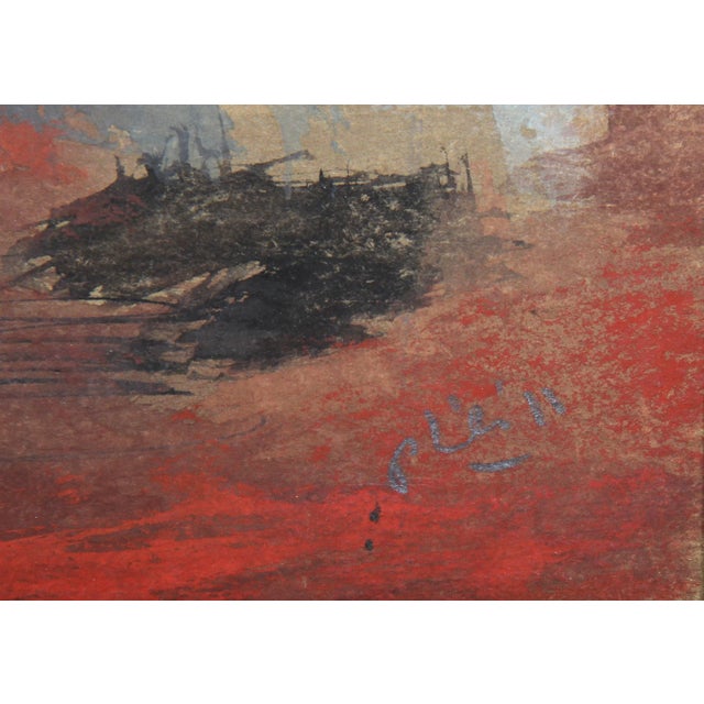 Robert Philipp, Restaurant Scene With Band, Gouache For Sale - Image 4 of 5