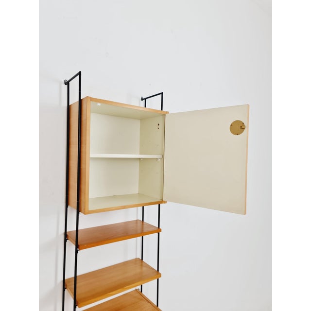 Mid-Century Modern Shelving Unit in Ash Wood by Hilker for Omnia, Germany, 1960s For Sale - Image 12 of 18