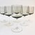 A set of 6 mid century wine glasses, made in Germany by Peill & Putzler. Made in the "Cora" pattern, an elegant design...