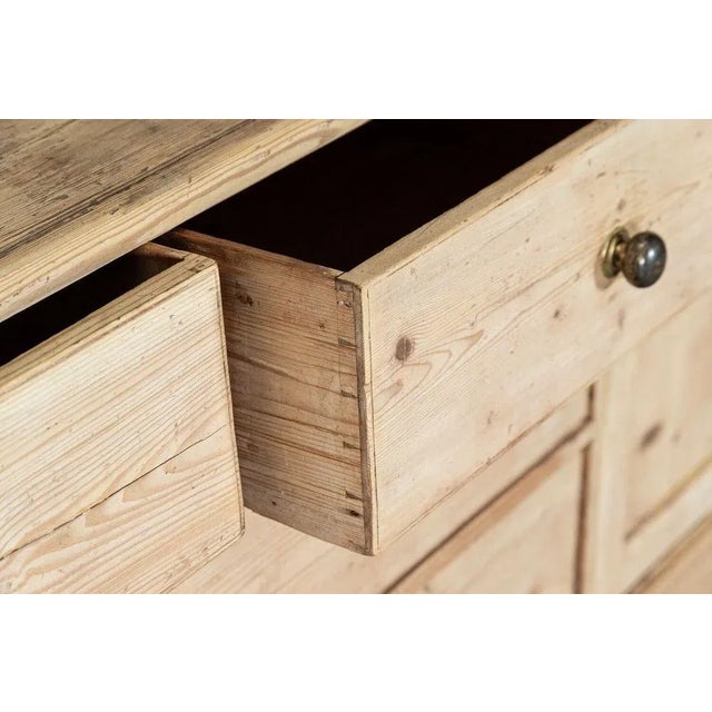 Large English Pine Open Back Dresser, 1870s For Sale - Image 9 of 13