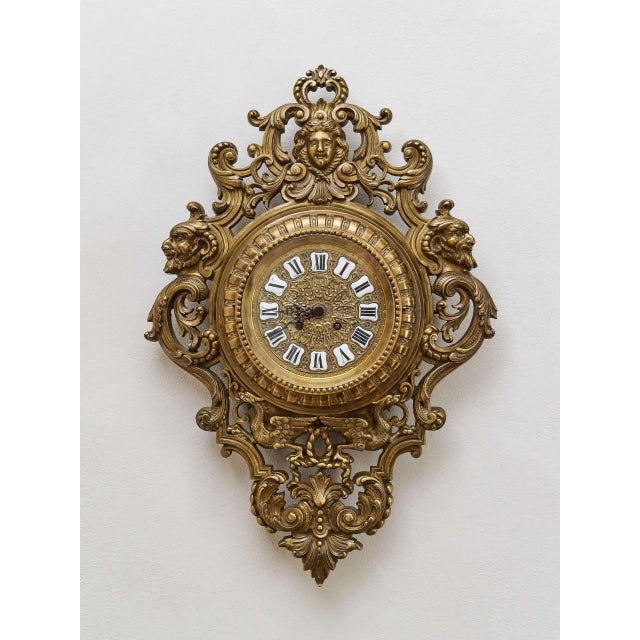 Baroque Style Wall Clock For Sale - Image 11 of 11