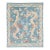 Contemporary Oriental Mythological Dragon Rug - Sky Blue & Terracotta Wool 8x10 For Sale