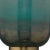 Hollywood Regency Jamie Young Vapor Single Wall Sconce in Antique Brass & Aqua For Sale - Image 3 of 9