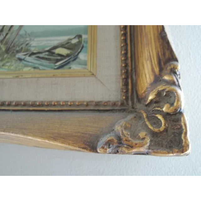 Mid 20th Century California Seascape Oil Painting by Panetere, Framed For Sale In Chicago - Image 6 of 10