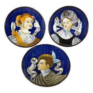 Vintage Ceramic Bowls from E. Mari Urbino, Set of 3 For Sale