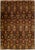 Brown Brown Modern Ikat Handmade Geometric Pattern Designed Wool Rug For Sale - Image 8 of 8