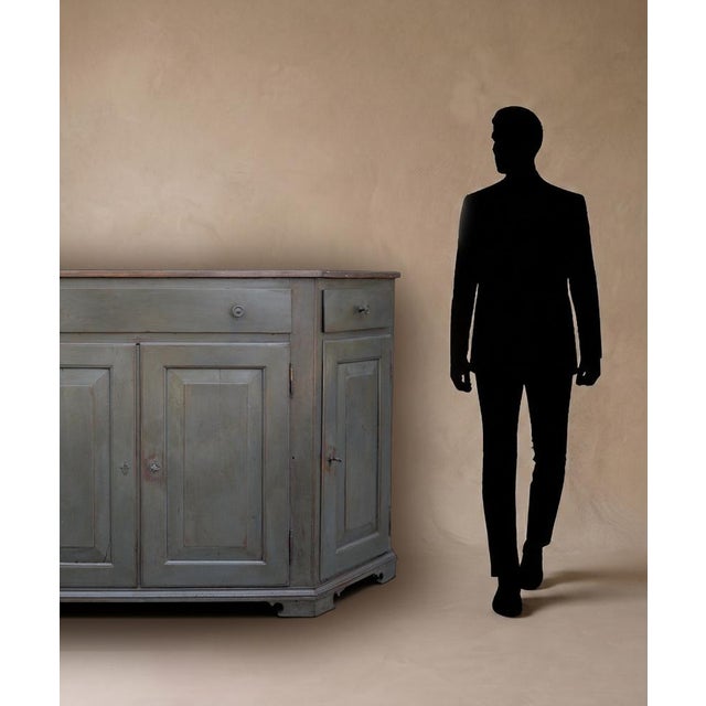 Antique Italian Four-Door Painted Sideboard For Sale - Image 15 of 17