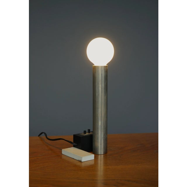 Constructivist Model 3 Table Lamp attributed to Sybold van Ravesteyn, 1970s For Sale - Image 17 of 17