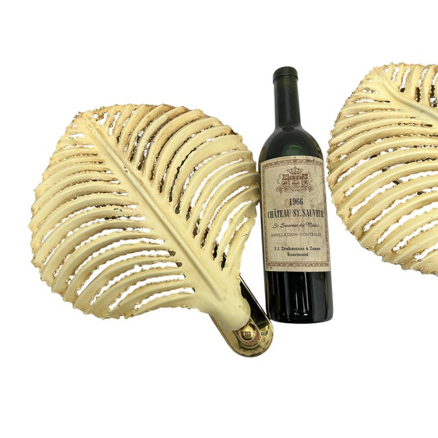 Organic Open-Work Leaf Wall Lamps from Banci Firenze, 1970s, Set of 2 For Sale - Image 6 of 14