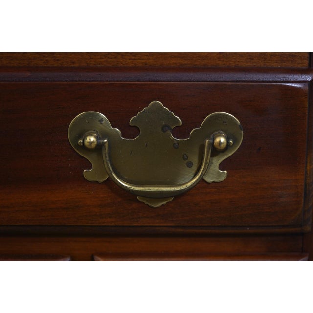 Brown Vintage Country Pine 7 Drawer Chest Nightstand For Sale - Image 8 of 16