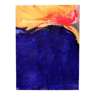 "Red Skies" Original Mixed Media Painting by Jill Krasner For Sale