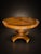 Late 20th Century Vintage Burl Wood Round Pedestal Dining Table With Inlaid Top For Sale - Image 5 of 6