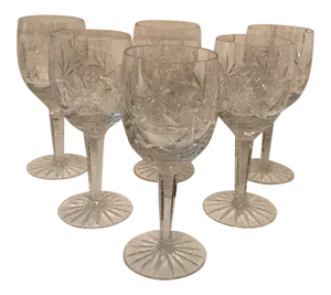 Crystal Wine Glasses - Set of 5