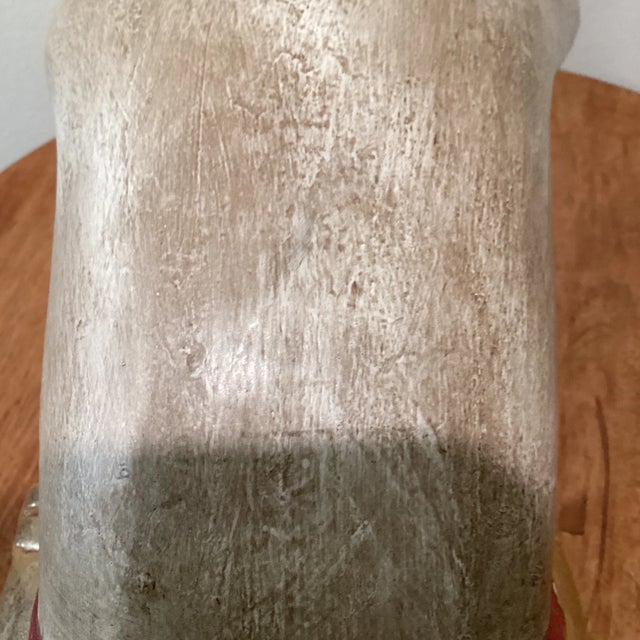 Mid 20th Century Carved and Painted Asian Wood Carving of Sleeping Beauty For Sale - Image 9 of 13