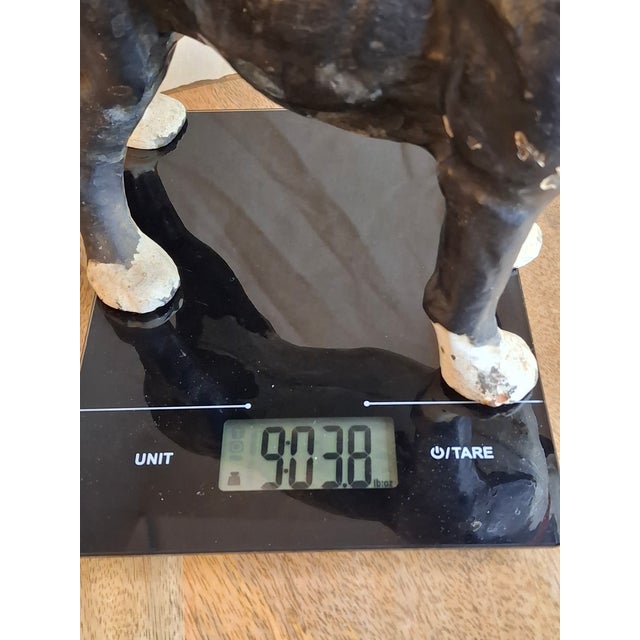 Antique National Foundry Cast Iron Boston Terrier Dog Doorstop Left Facing #149 C. 1920s For Sale - Image 18 of 18