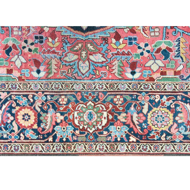 Early 20th Century Persian Heriz Rug For Sale - Image 16 of 16