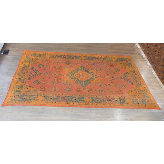 Early 20th Century Turkish Oushak Rug For Sale - Image 15 of 15