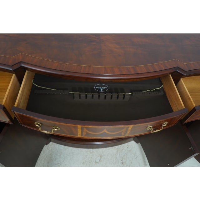 Henkel Harris Henkel Harris Model 2369 Inlaid Mahogany Sideboard For Sale - Image 4 of 18