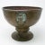 Brass Garden Planter With Lions Heads For Sale - Image 12 of 13