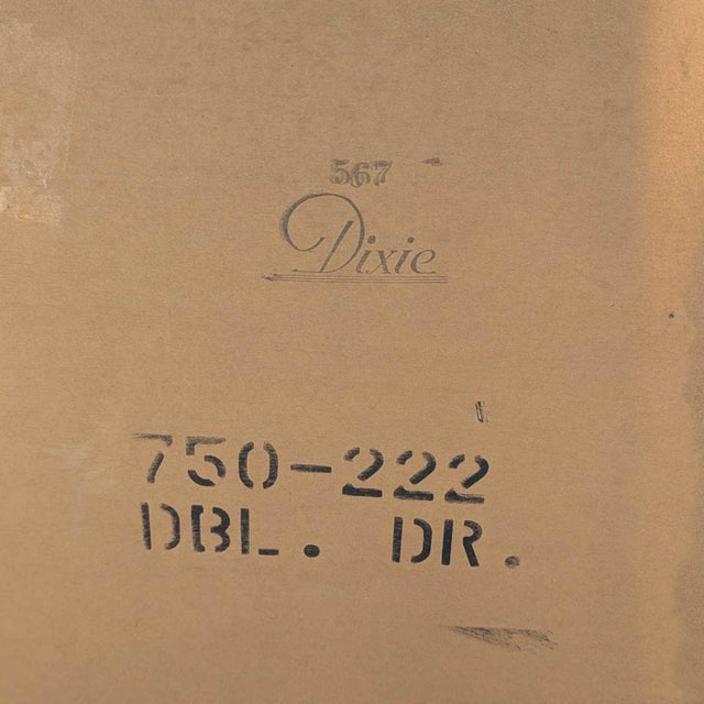 Vintage Dixie Rattan and Wood Six-Drawer Dresser With Mirror 1960s For Sale - Image 9 of 15