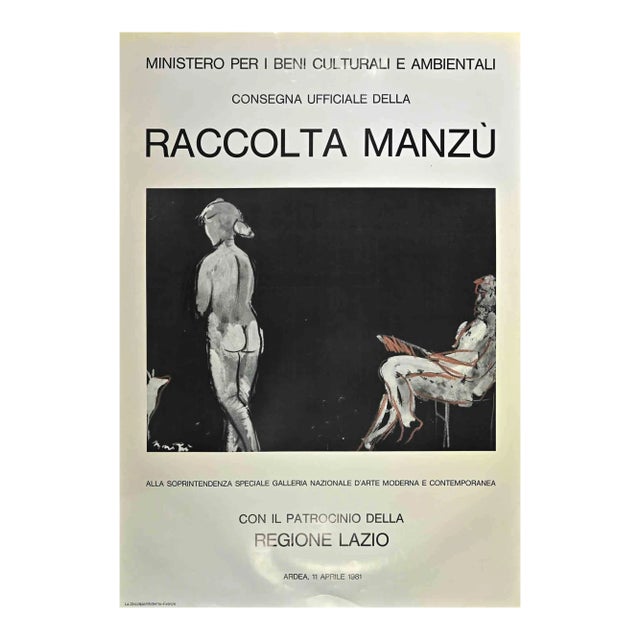 Manzu Collection, Original Offset Print After Giacomo Manzu, 1981 For Sale
