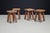French Primitive Oak Stool, 1960s For Sale - Image 9 of 13