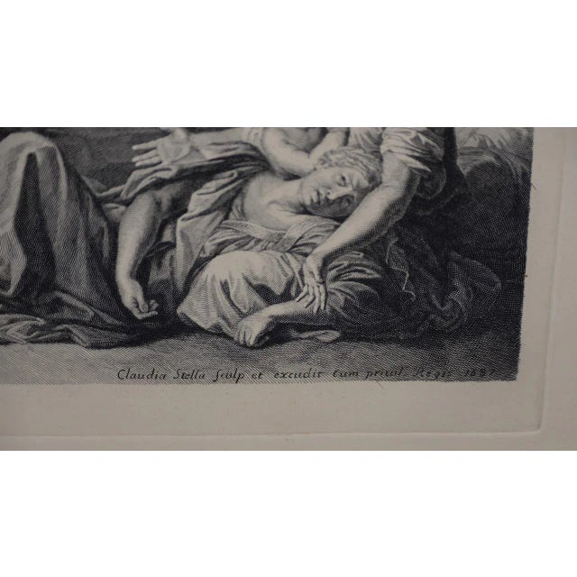 Moses Strikes the Rock Louvre Museum Old Master Etching Late 19th Century For Sale In San Francisco - Image 6 of 9
