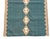 Handmade New Zealand Wool Dhurrie Runner, Turquoise Blue, Cream and Beige Diamond Runner Rug - 3'x10' For Sale - Image 11 of 14