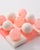 Rose Pink/White Italian Alabaster Marble Tic-Tac-Toe For Sale - Image 4 of 4