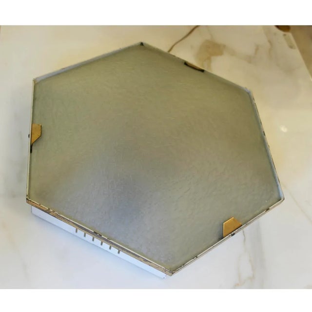 1950s Hexagonal Wall Lights from Stilnovo, 1950s, Set of 2 For Sale - Image 5 of 7