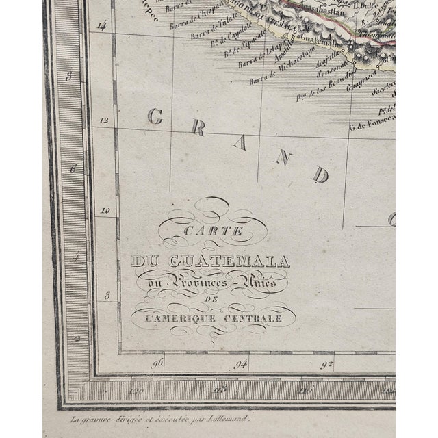 Antique 1825 Brué Map of Mexico & California — Framed French Engraving, 27.5" × 21.5" For Sale - Image 9 of 17