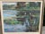 Late 20th Century Lau Chun Water Lily Landscape Oil Painting on Canvas, Framed Impressionist Pond Scene For Sale - Image 5 of 12
