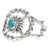 Vintage Native American Navajo Silver & Turquoise Cuff Bracelet For Sale