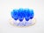 Mid-Century Modern Large Val Saint Lambert Cobalt Blue Crystal Wine and Water Service for 12 People For Sale - Image 3 of 14