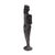 Carved Kenyan Ebony Village Figures, Set of Six, 1950-70 For Sale - Image 10 of 15