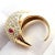 Vintage Tiffany & Co. Elsa Peretti Yellow Gold Diamond Ruby Bird Ring, Size 5 For Sale - Image 9 of 17
