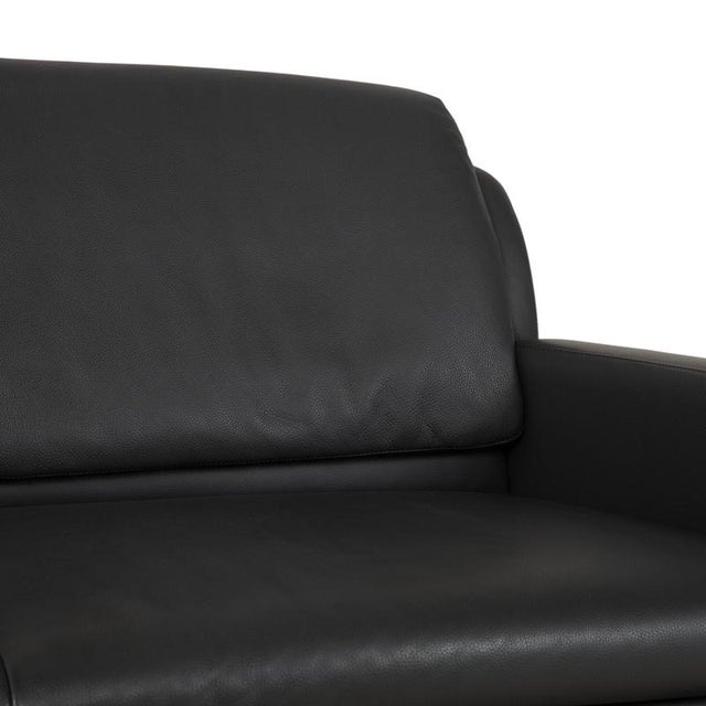 Fidamigo 3-Seater Sofa in Anthracite Leather from Leolux For Sale - Image 6 of 13