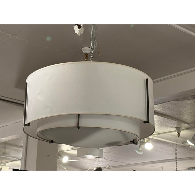 Design Plus Gallery presents the Exos Double Shade Semi-Flushmount from Hubbardton Forge. This contemporary ceiling...
