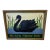 Vintage Hand-Painted Folk Art Black Swan Inn Sign, Signed Langlois For Sale