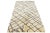 This beautiful, modern Moroccan, hand-knotted wool rug features a natural ivory field. Highlights a stunning, soft, linear...