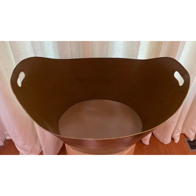 French Louis Vuitton Tole Log Holder/Bucket For Sale - Image 3 of 9