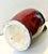 Metal Vintage Oxblood Amphora Vase, Art Deco Red Elephant Handle, Cobalt Drip Glaze For Sale - Image 7 of 12