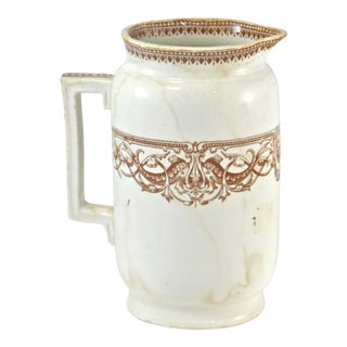 1800s English Transferware Pitcher For Sale