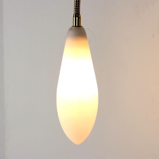 Italian Wall Lamp in Glass, 1950s For Sale - Image 3 of 6